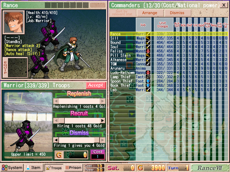 sengoku rance walkthrough fuwa